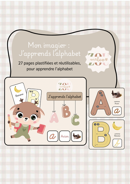 Mon imagier : J'apprends l'alphabet