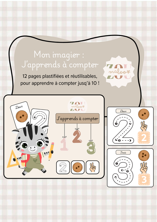 Mon imagier : J'apprends à compter